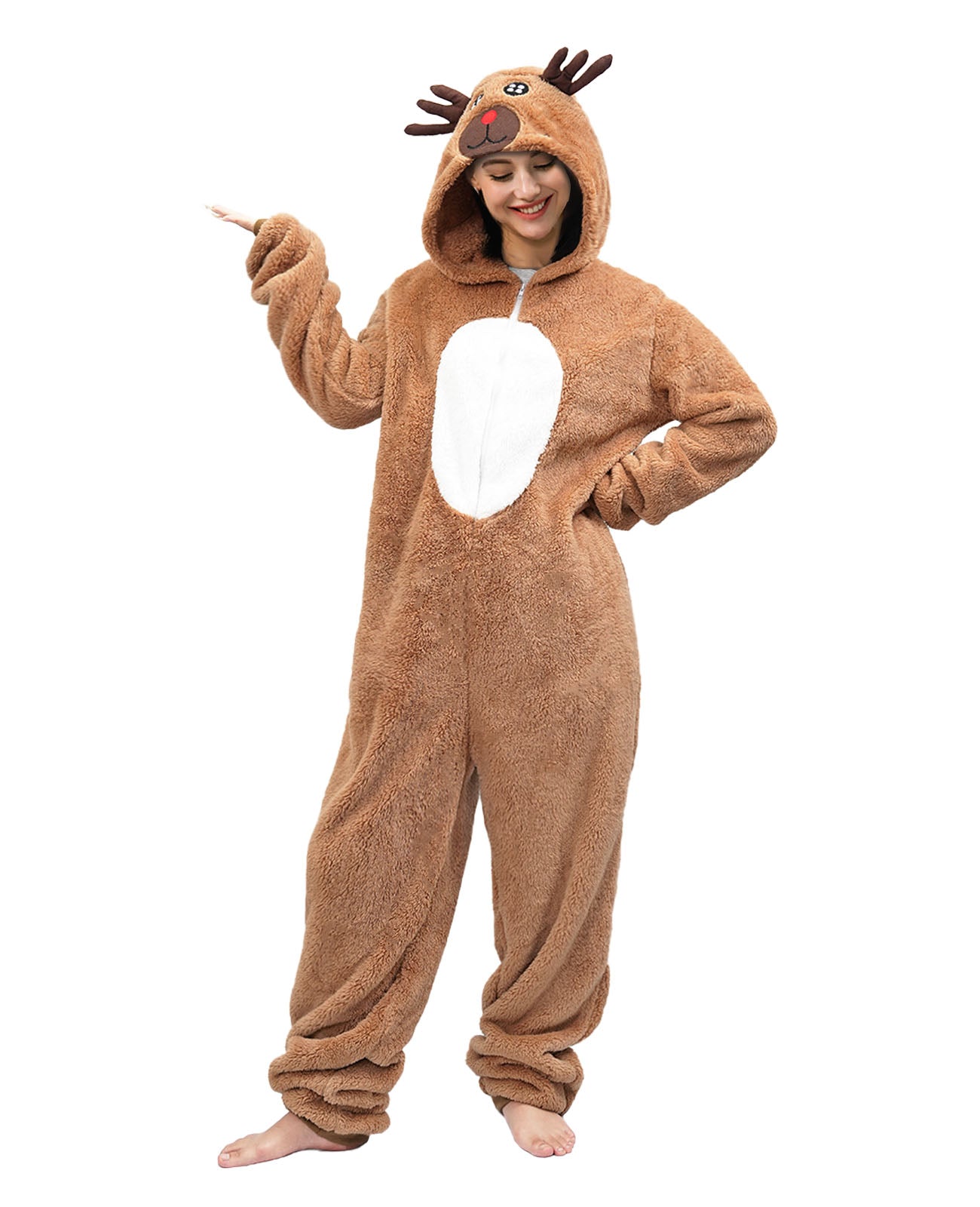 Adult Elk Onesie Costume