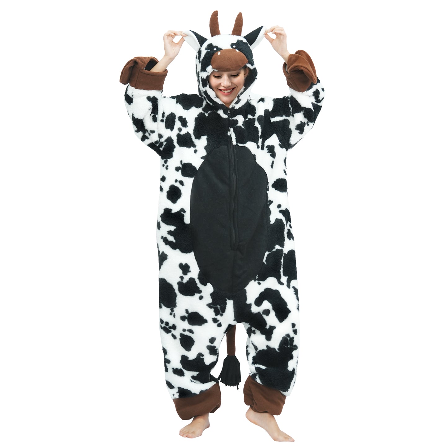 Adult Cow Costume Onesie Pajamas