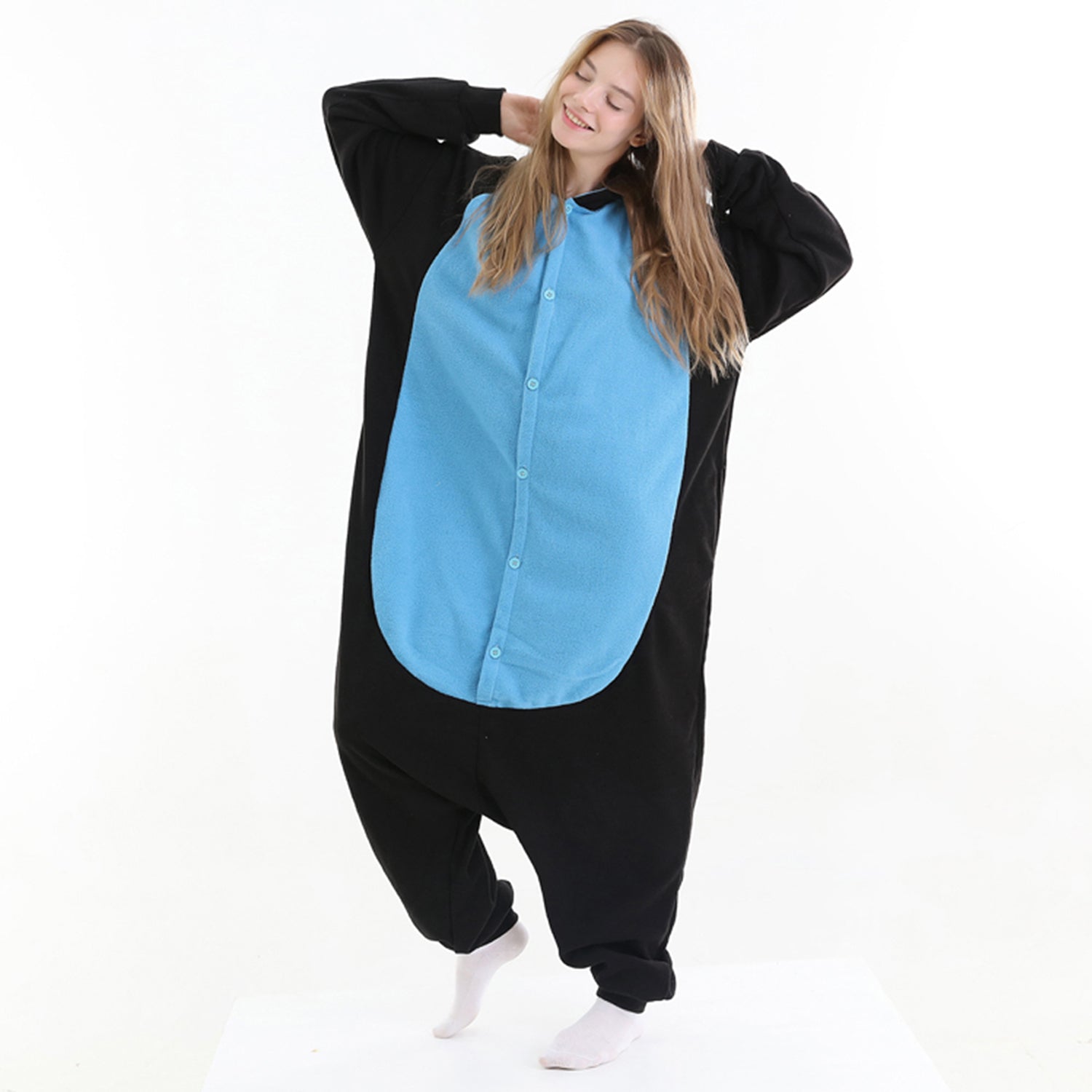 Blue Cat Onesie pajamas - vavalad