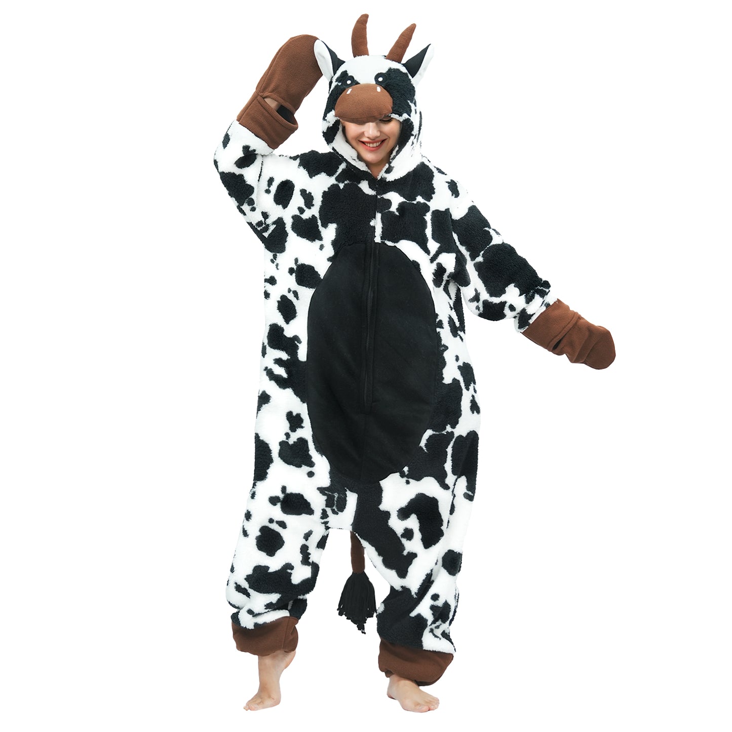 Adult Cow Costume Onesie Pajamas