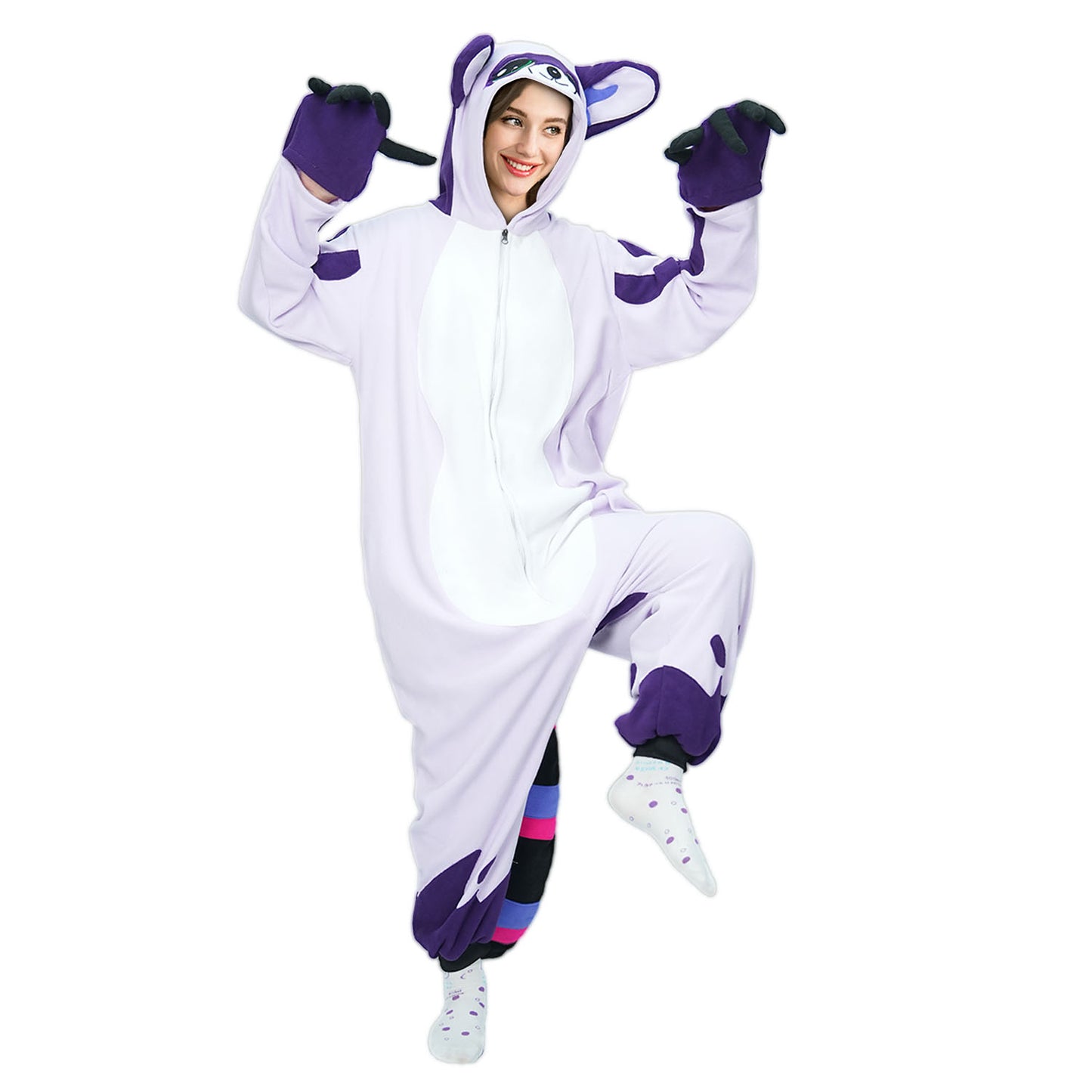 Raccoon Onesie Pajamas Costume