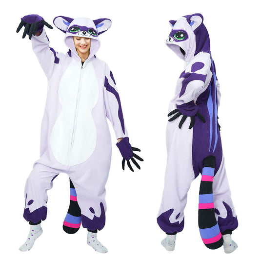 Raccoon Onesie Pajamas Costume