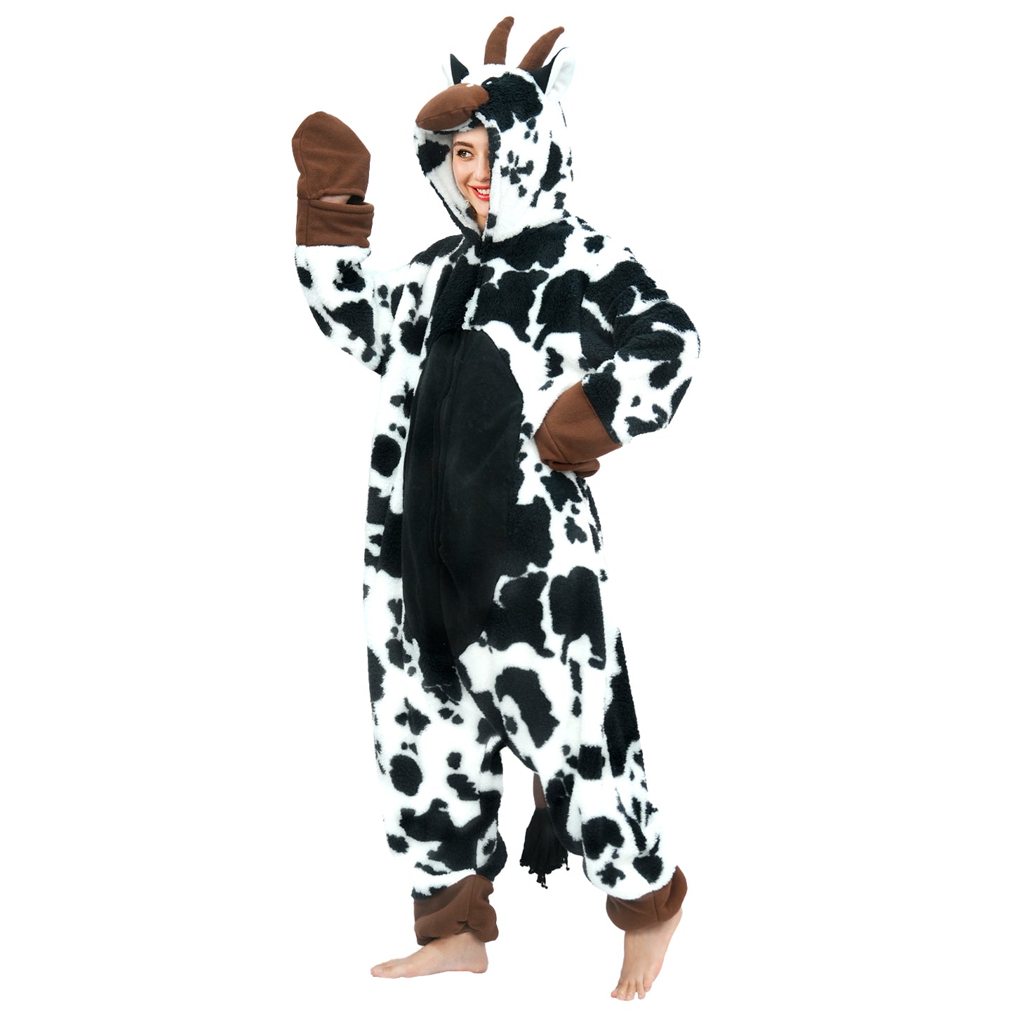 Adult Cow Costume Onesie Pajamas