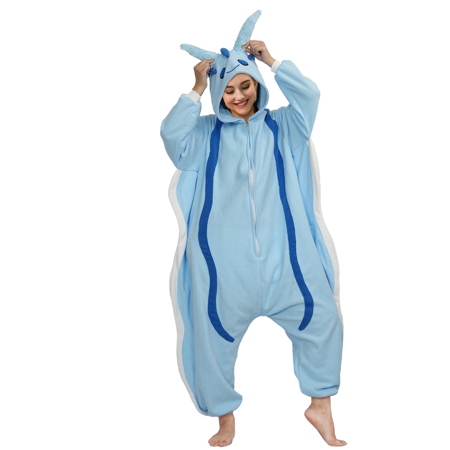 Blue Aplysia Onesie Pajamas