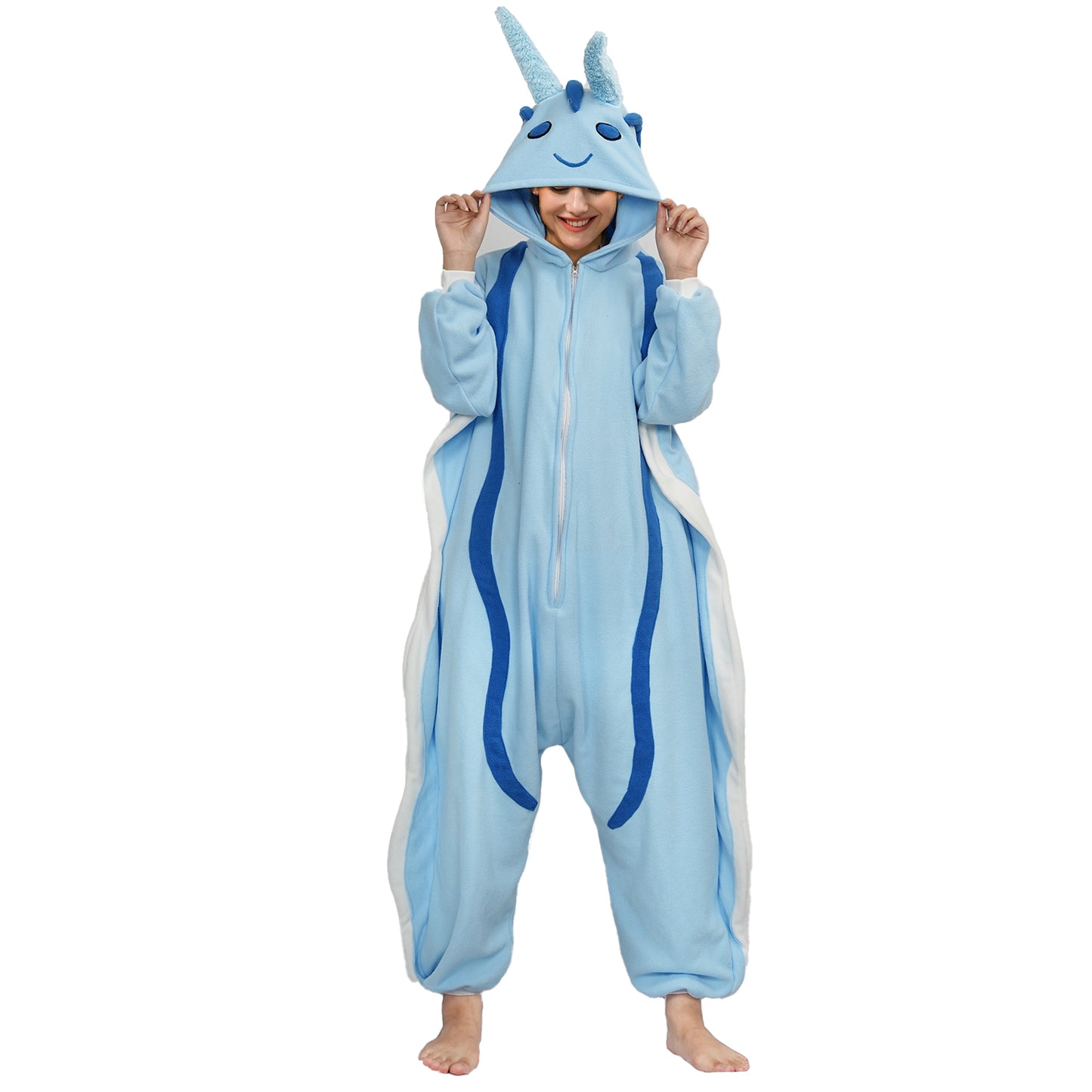 Blue Aplysia Onesie Pajamas