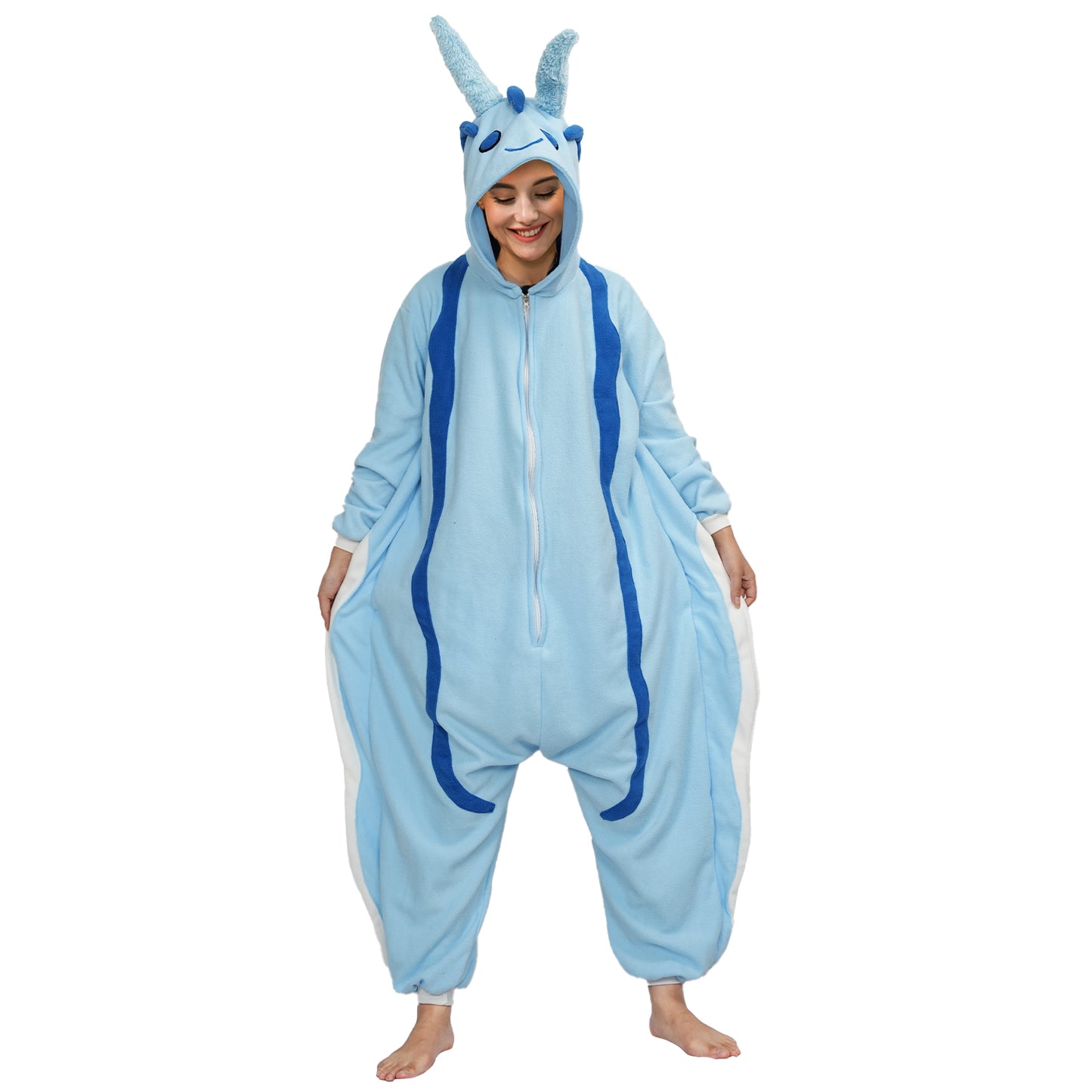 Blue Aplysia Onesie Pajamas