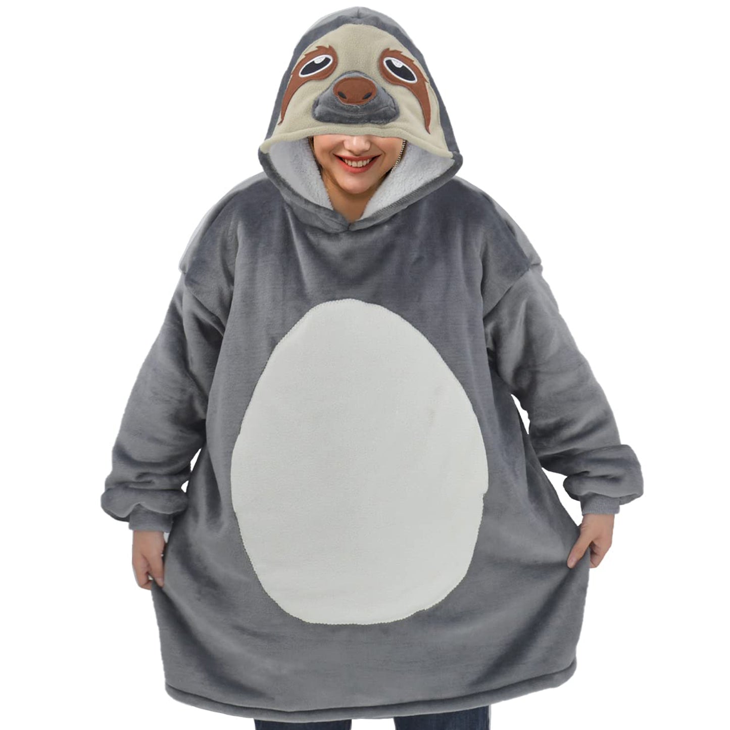 Sloth Wearable Blanket Oversized - vavalad