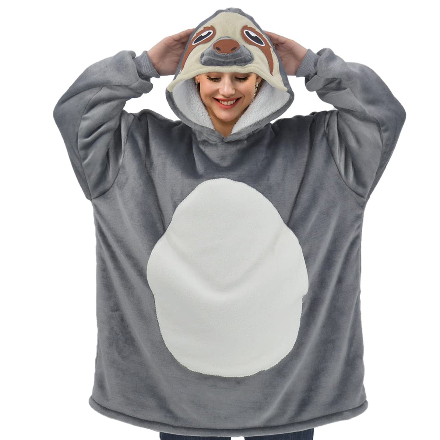 Sloth Wearable Blanket Oversized - vavalad